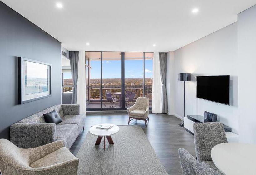 带2个卧室的套房, Meriton Suites Church Street, Parramatta
