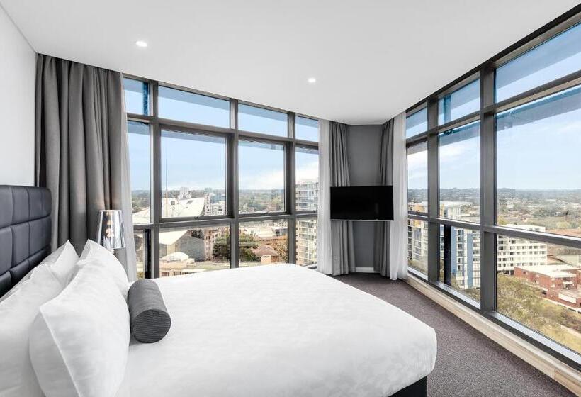 带3个卧室的套间, Meriton Suites Church Street, Parramatta