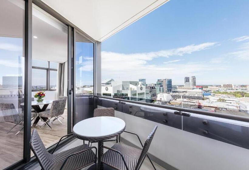 带2个卧室的套房, Meriton Suites Church Street, Parramatta