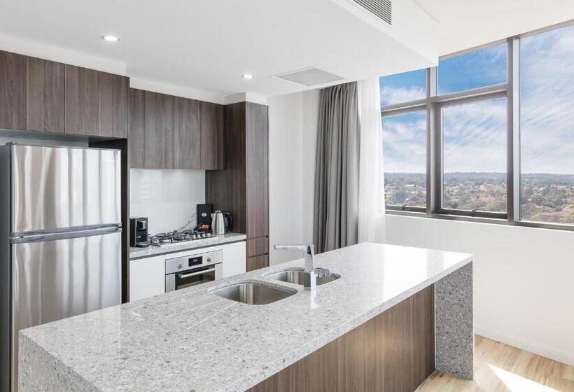 带2个卧室的套房, Meriton Suites Church Street, Parramatta