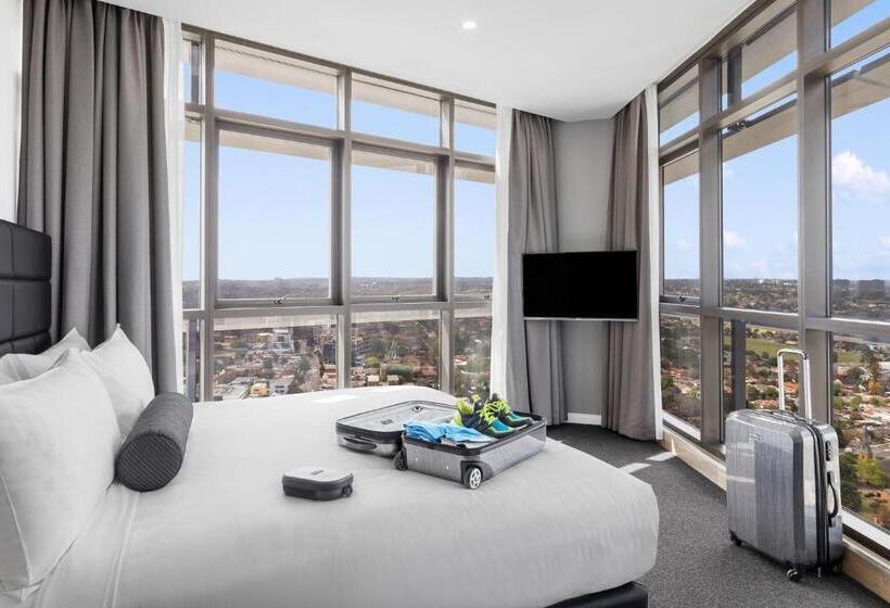 带3个卧室的套间, Meriton Suites Church Street, Parramatta