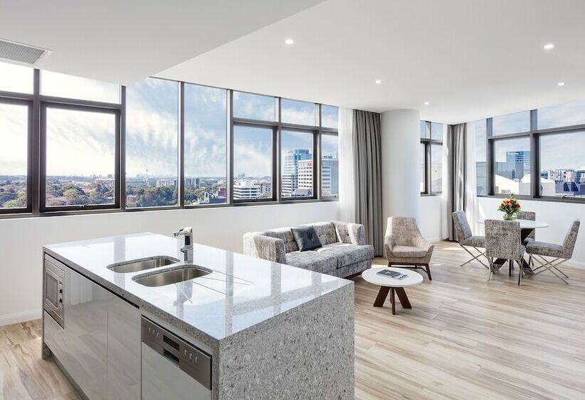 带2个卧室的套房, Meriton Suites Church Street, Parramatta