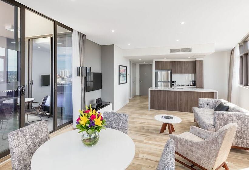带2个卧室的套房, Meriton Suites Church Street, Parramatta