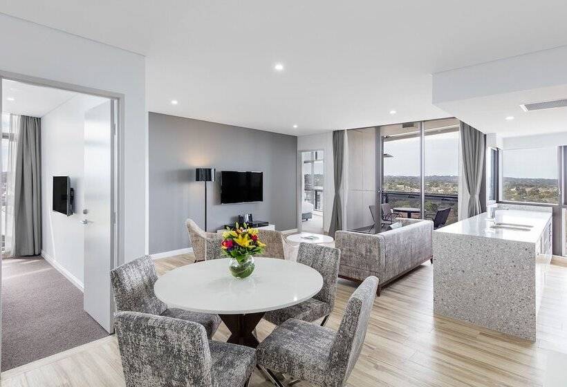带3个卧室的套间, Meriton Suites Church Street, Parramatta