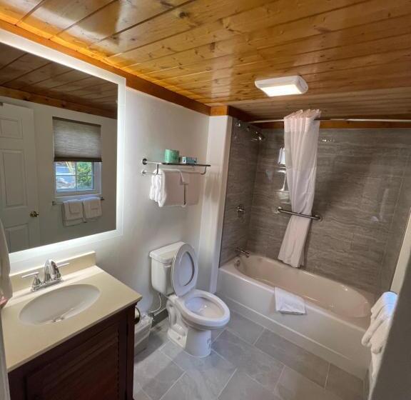 クイーンベッドのデラックスルーム, Smoky Falls Lodge