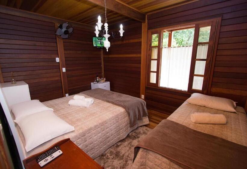 חדר סטנדרט לשלושה עם נוף לגינה, Ecopousada Serra Verde