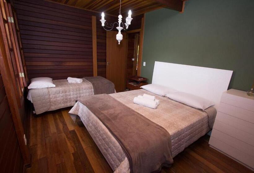 חדר סטנדרט לשלושה עם נוף לגינה, Ecopousada Serra Verde