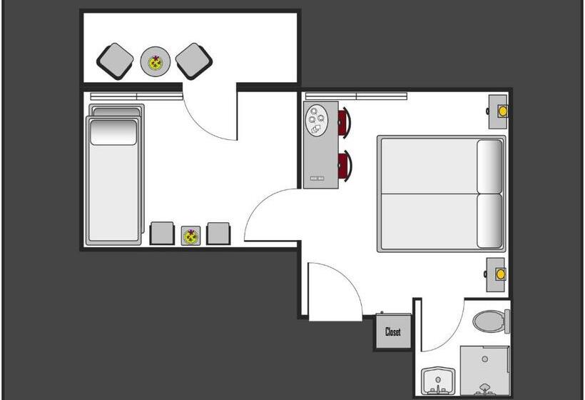 غرفة عائلية, Qi Lin Hotel Restaurant