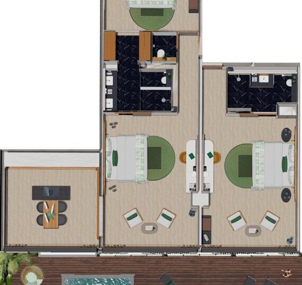 سوئیت سلطنتی 2 خوابه, Le Tahiti By Pearl Resorts