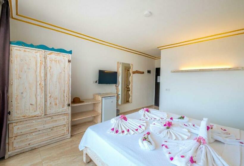 اتاق استاندارد با چشم‌انداز دریا, Kas Sun Glare Otel