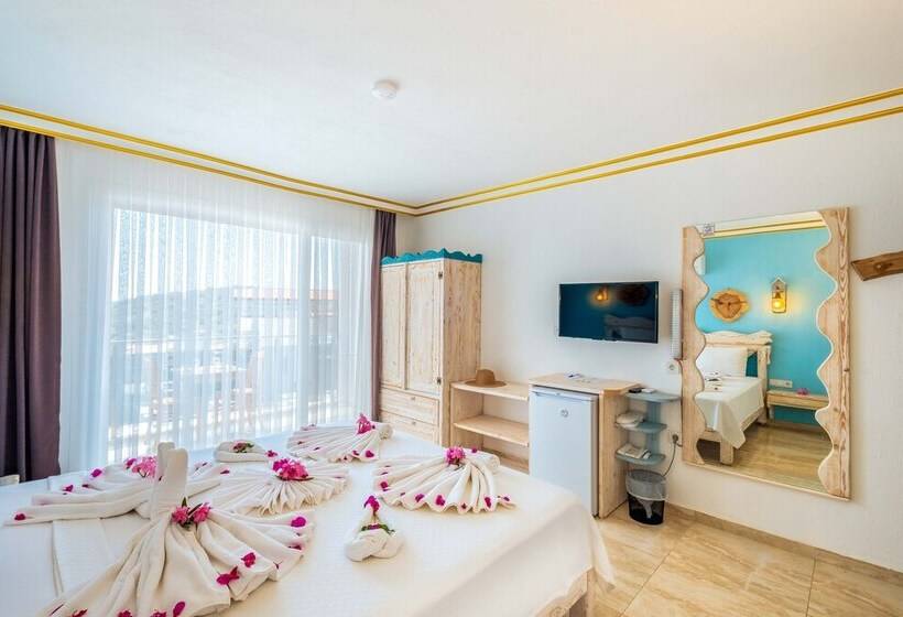 اتاق استاندارد با چشم‌انداز دریا, Kas Sun Glare Otel