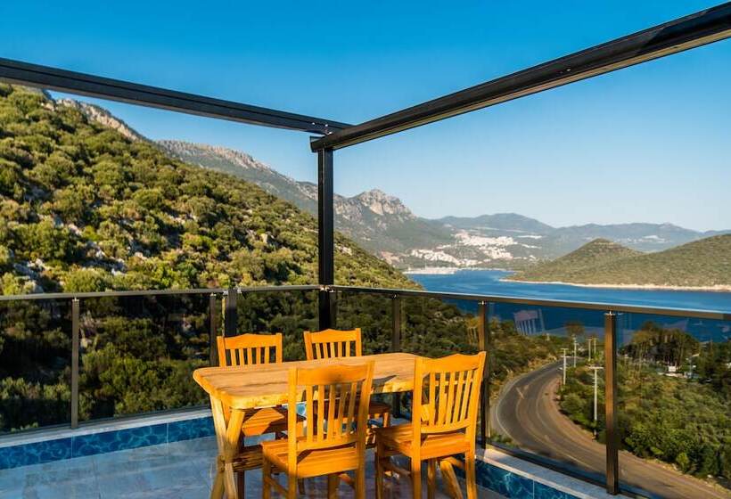 اتاق استاندارد با چشم‌انداز دریا, Kas Sun Glare Otel