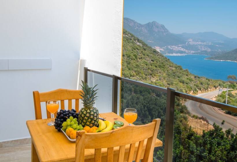 اتاق استاندارد با چشم‌انداز دریا, Kas Sun Glare Otel