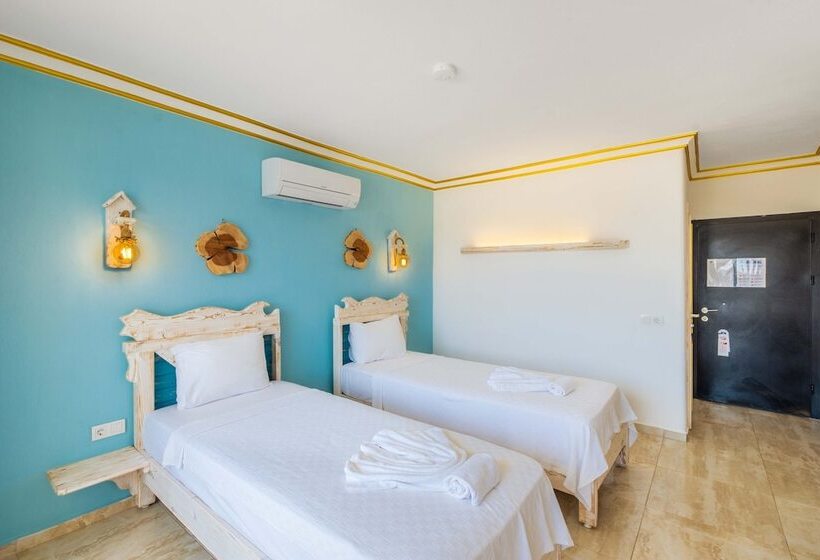 اتاق استاندارد با چشم‌انداز دریا, Kas Sun Glare Otel