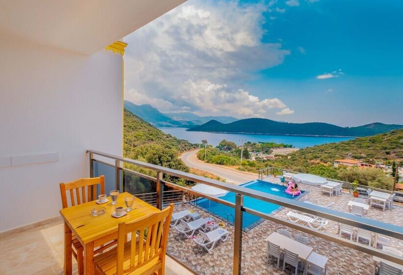 اتاق استاندارد با چشم‌انداز دریا, Kas Sun Glare Otel