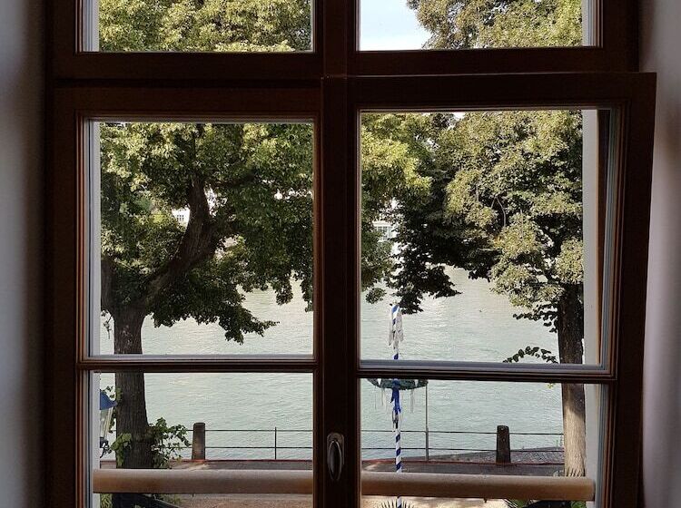 غرفة قياسية فردية مطلّة علي النهر, East West Hotel Basel