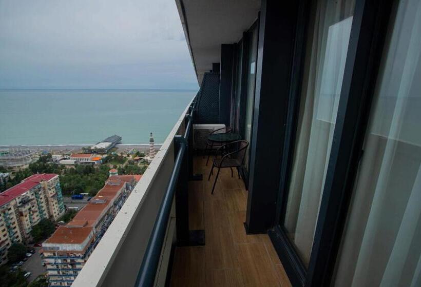 آپارتمان 1 خوابه با چشم‌انداز دریا, Orbi Sea Towers Batumi Resort
