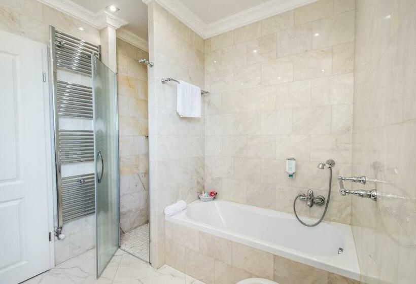 اتاق استاندارد با بالکن و چشمانداز دریا, Villa Bellevue Portoroz Portorose