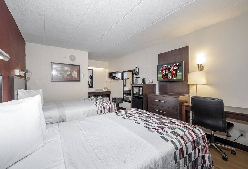 غرفه قياسيه سريرين مزدوجين, Red Roof Inn Mt Laurel