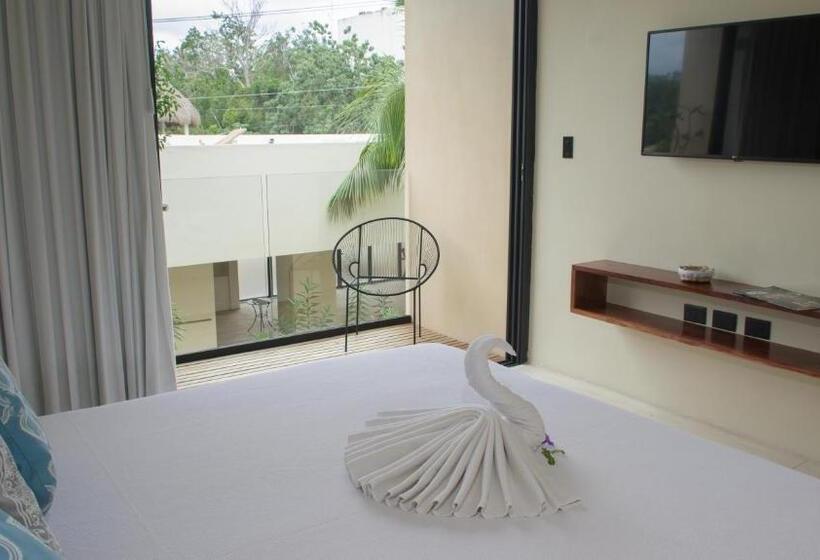 四人豪华间, Moonshine Tulum Hotel & Hostel