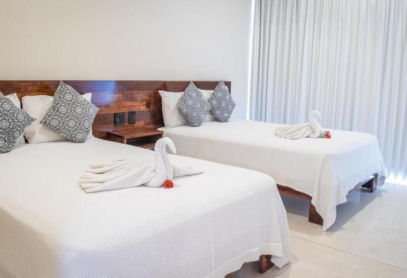 四人豪华间, Moonshine Tulum Hotel & Hostel