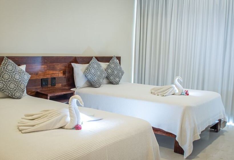 四人豪华间, Moonshine Tulum Hotel & Hostel