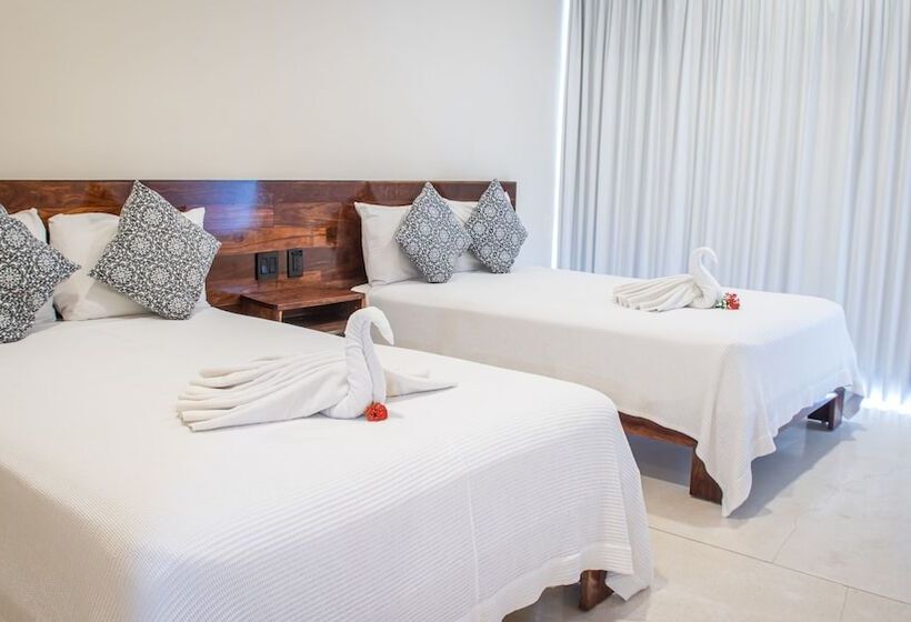 四人豪华间, Moonshine Tulum Hotel & Hostel