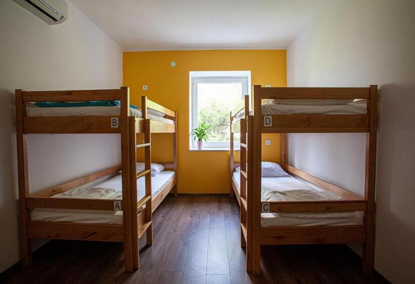 اتاق استاندارد چهارنفره با سرویس بهداشتی مشترک, Hostel Trobenta In Oblak