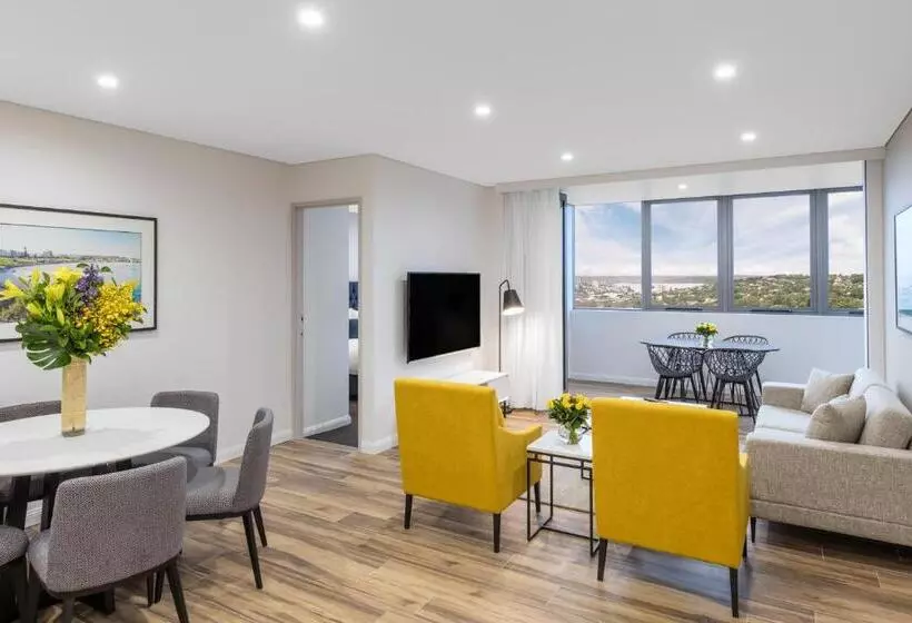 デラックススイートの３ベッドルーム, Meriton Suites Bondi Junction