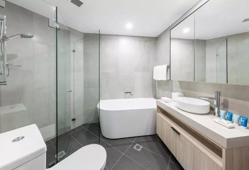 デラックススイートの３ベッドルーム, Meriton Suites Bondi Junction