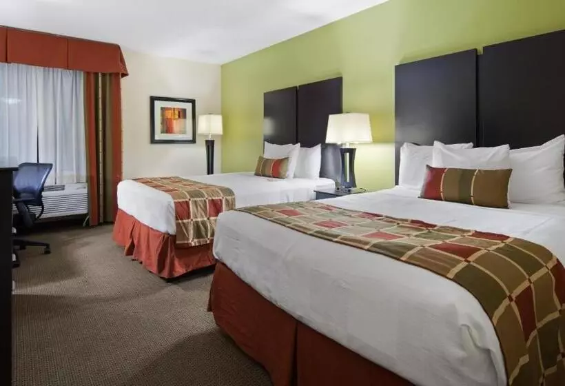 身障者適用クイーンサイズベッドルーム, Best Western Plus Huntersville