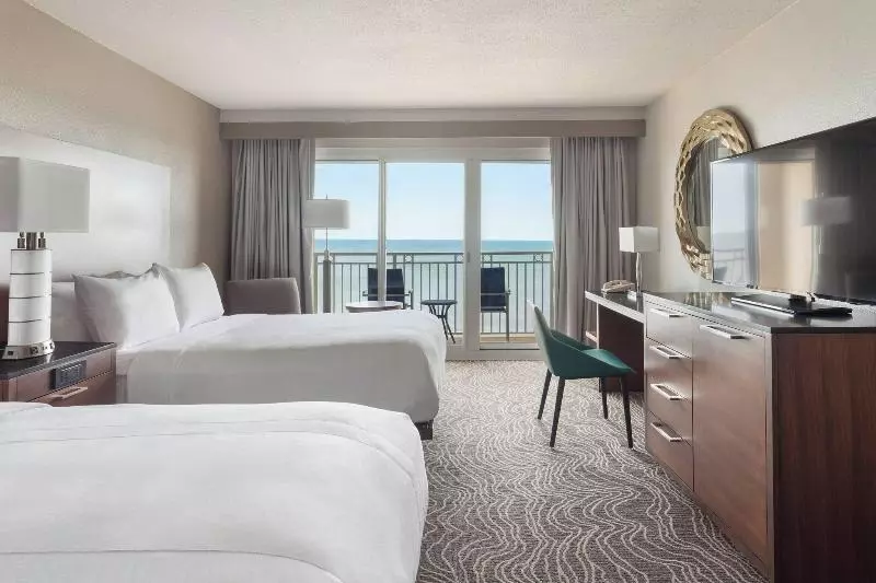 اتاق استاندارد با بالکن و چشم‌انداز دریا, Marriott Myrtle Beach Resort & Spa At Grande Dunes