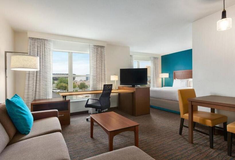 带大床的标准工作室, Residence Inn By Marriott Las Vegas Stadium Area