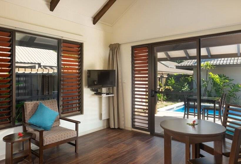 1침실 빌라 정원 전망, First Landing Beach Resort & Villas