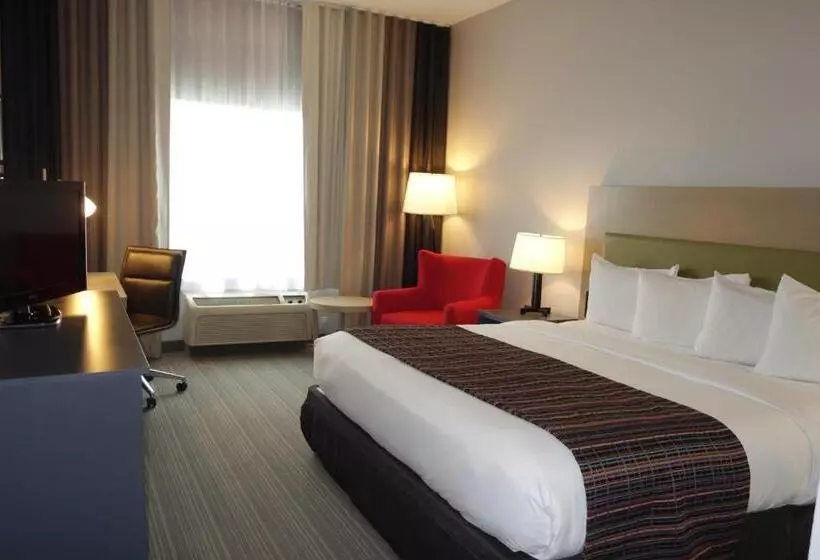 身障者適用キングサイズベッドルーム, Country Inn & Suites By Radisson, Coralville, Ia