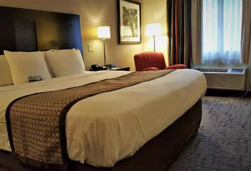 キングサイズベッドのスタンダードルーム, Baymont By Wyndham Belleville Airport Area Free Airport Shuttle