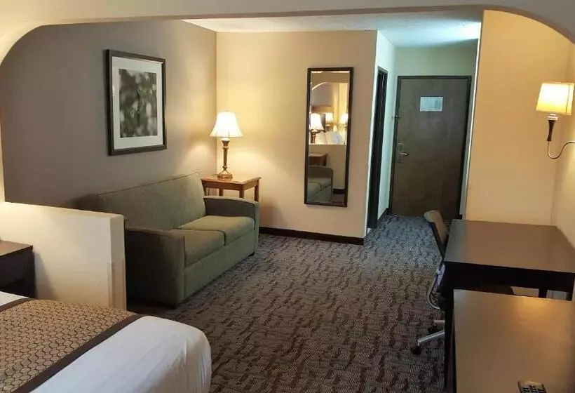 キングサイズベッドのデラックススイート, Baymont By Wyndham Belleville Airport Area Free Airport Shuttle