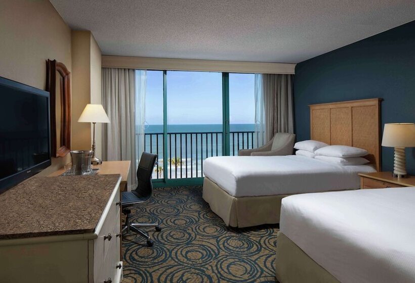 غرفه قياسيه سريرين مزدوجين, Hilton Daytona Beach Oceanfront Resort