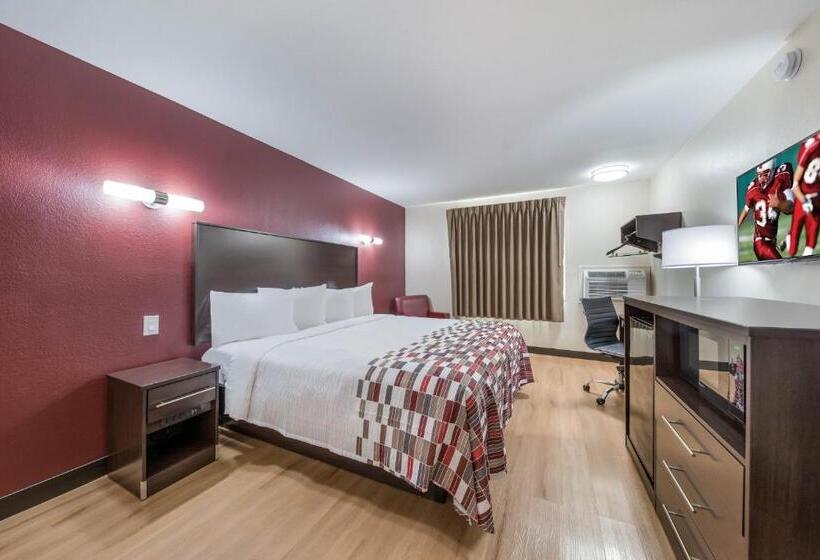 带大床的高级房间, Red Roof Inn & Suites Denton