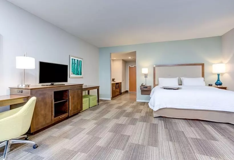 ダブルベッドのスタンダードスタジオ, Hampton Inn & Suites Macon I 475