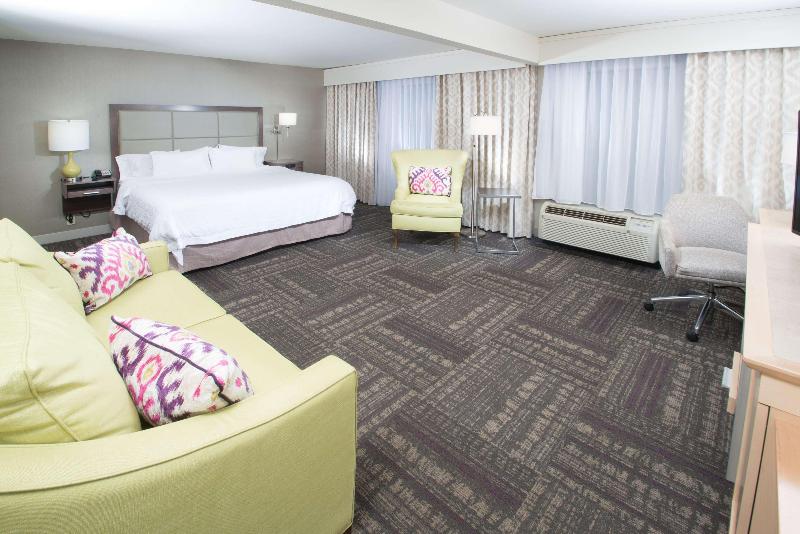 带大床的标准工作室, Hampton Inn & Suites Wilson I 95