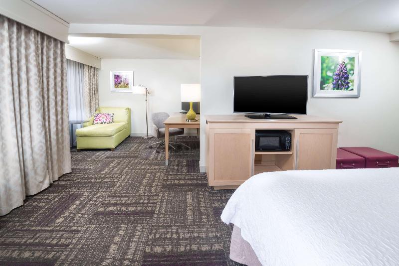 带大床的标准工作室, Hampton Inn & Suites Wilson I 95