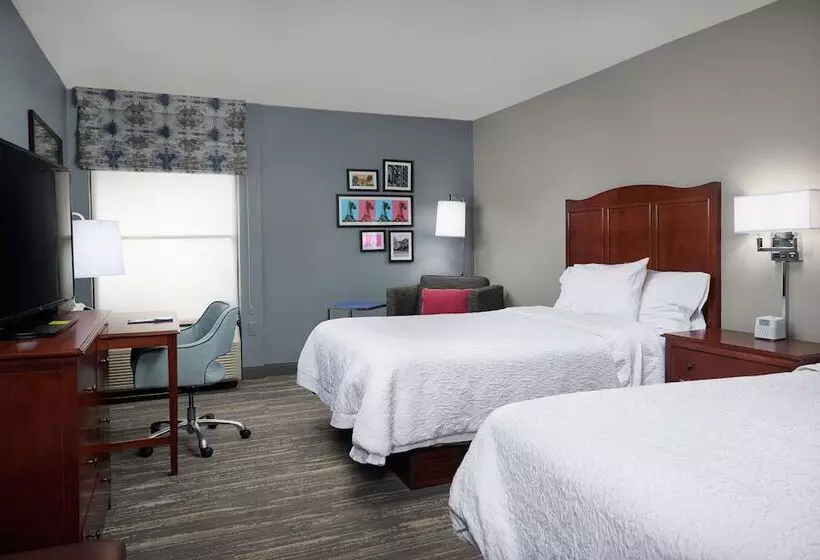 ２ダブルベッドのスタンダードルーム, Hampton Inn Beaumont