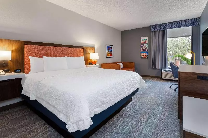 キングサイズベッドのスタンダードルーム, Hampton Inn Ft. Lauderdale Commercial Blvd