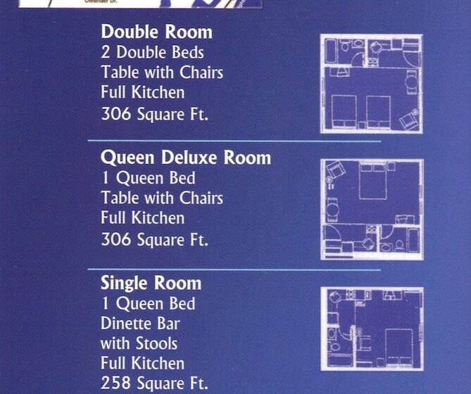 اتاق استاندارد با 2 تخت دوبل, Suburban Studios Of Wilmington