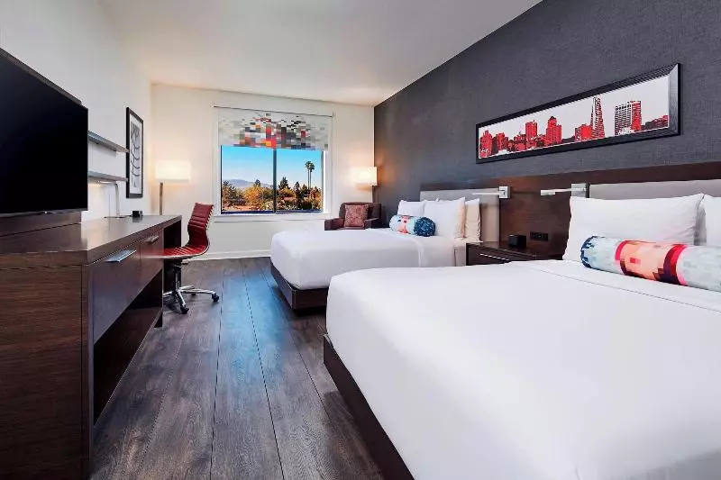 اتاق استاندارد با تخت دو نفره بزرگ, Aloft San Jose Cupertino
