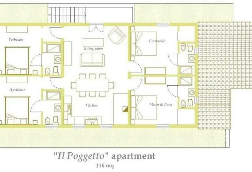 ４ベッドルームアパートメント, Agriturismo Pieve De Pitti