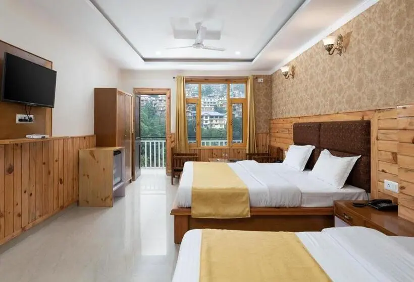 マウンテンビューファミリールーム, Mcleod Ganj Best Hotel Royal India #cheapest Hotel #mountain View# Near Dalai Lama Temple 100m