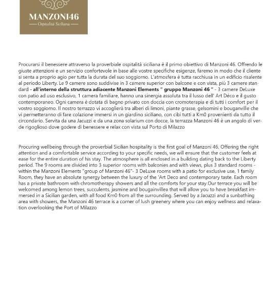 غرفة قياسية, Manzoni 46   Ospitalità Siciliana