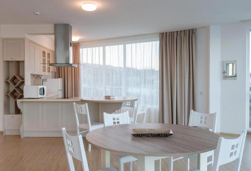 Апартаменты Deluxe 2 Спальни Вид на Море, Silver Beach Apart Complex